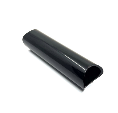 Krycí profil závitové tyče pro boční kotvení sloupku 40mm Black